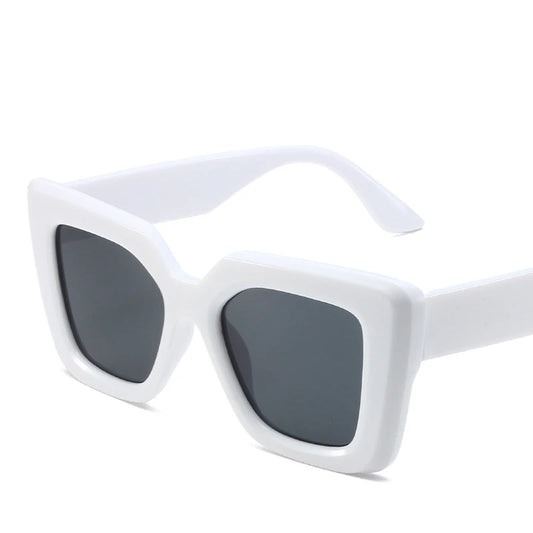 Oversized Simple Retro Square Sunglasses Happy Phoenix