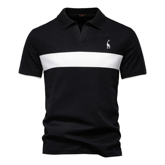 Casual Athletic V-Neck Slim Fit Polo Happy Phoenix