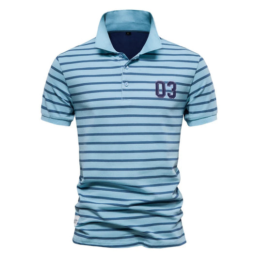 Casual 03 Striped Polo T-Shirts Happy Phoenix
