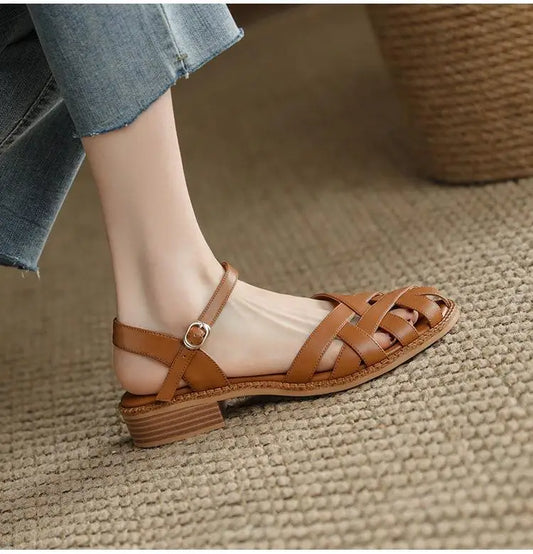 Retro High Quality Roman Style Sandals Happy Phoenix