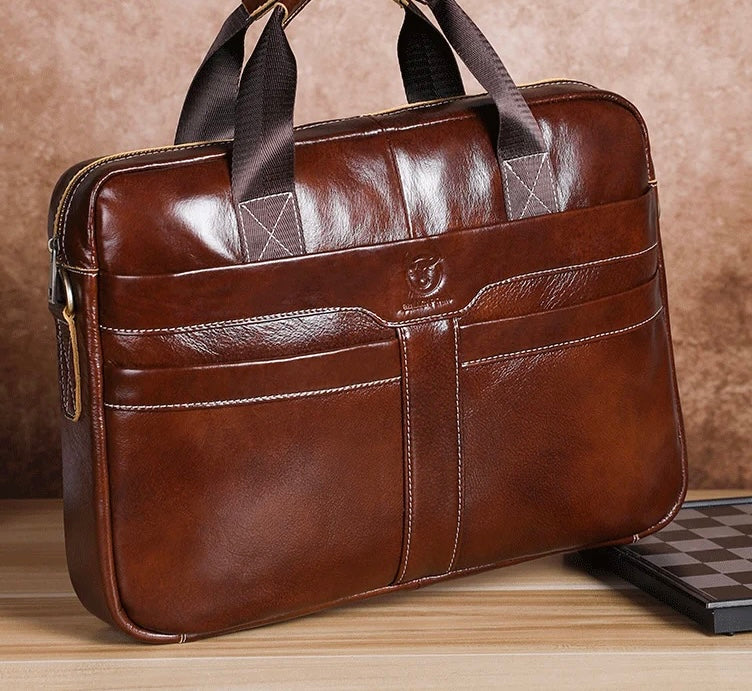 Leather Men's Business Travel Bag Happy Phoenix