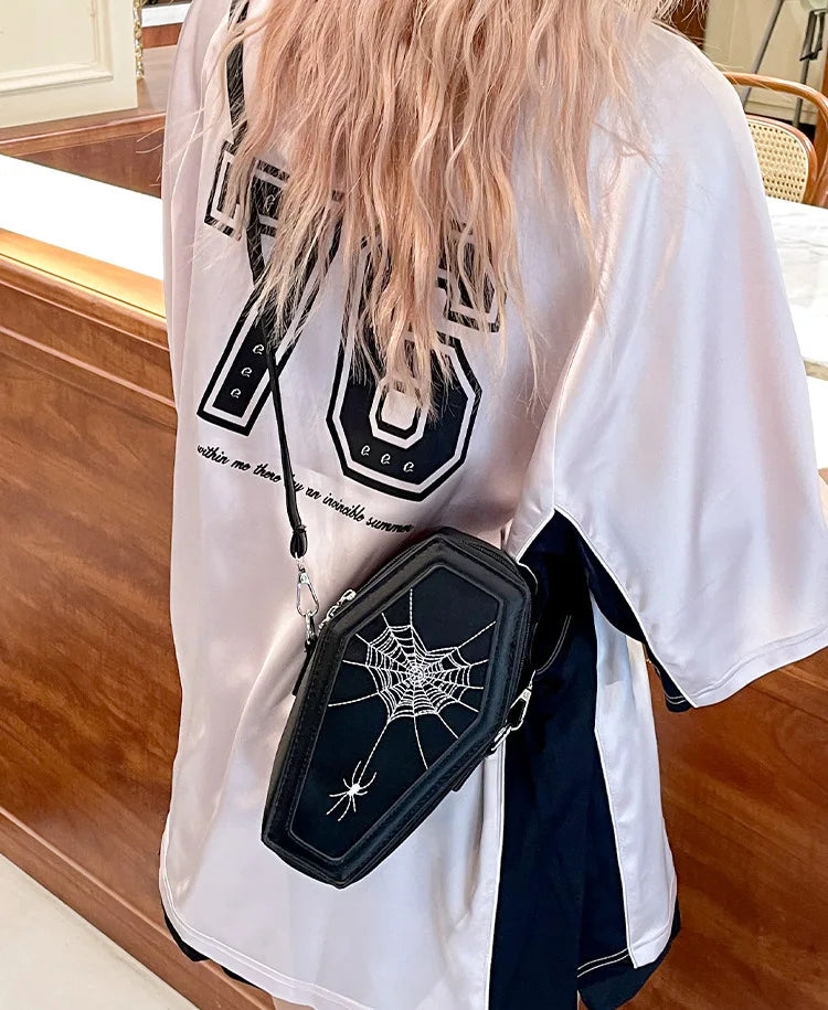 Coffin Satchel Zipper Gothic Purse Happy Phoenix