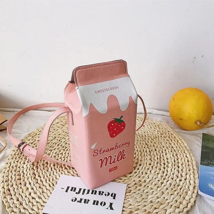 Milk Box Shape Cute Shoulder Bag Happy Phoenix