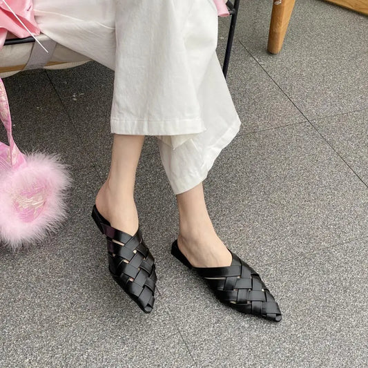 Luxury Fashion Mules Pointed Sandals Happy Phoenix