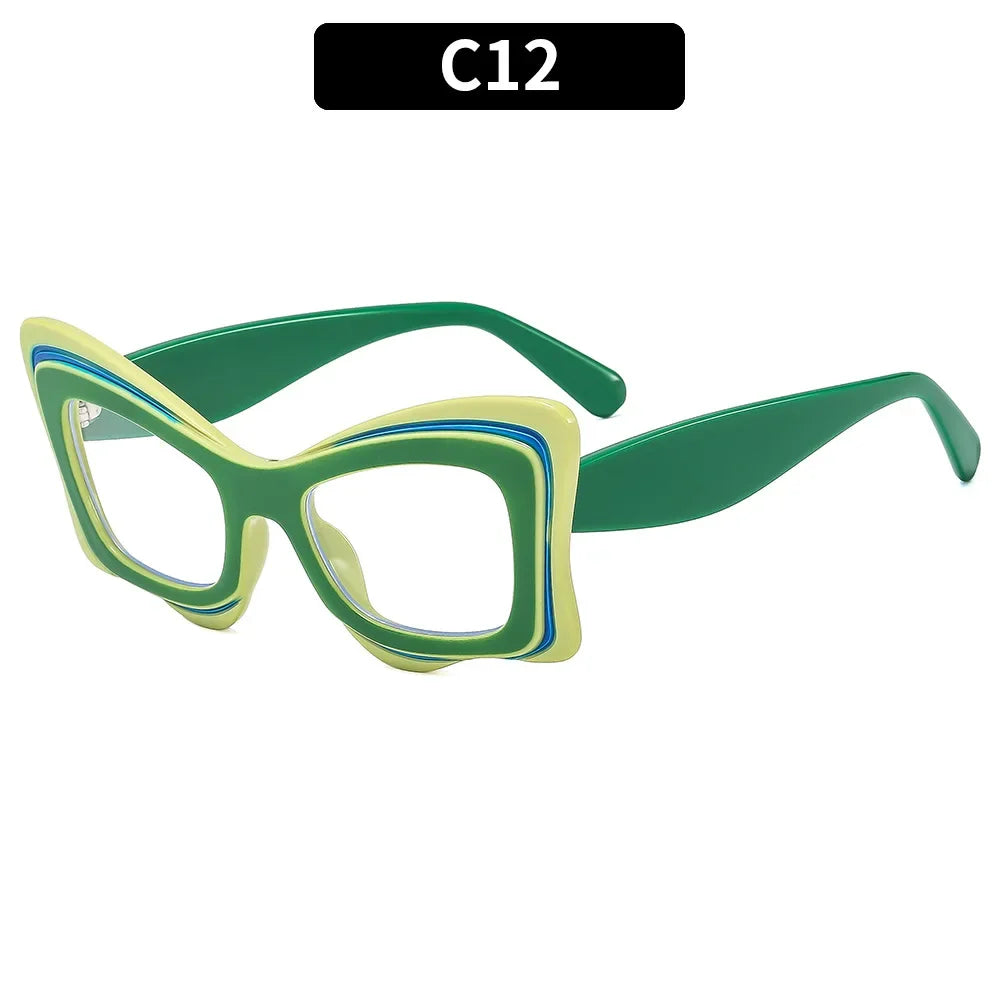Retro Oversized Irregular Sunglasses Happy Phoenix