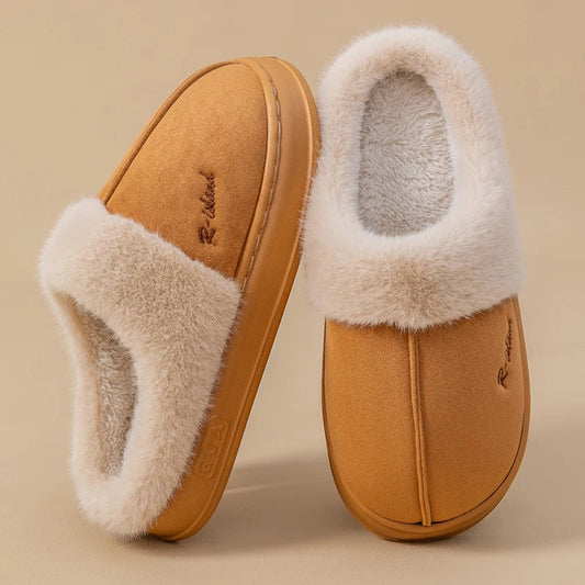 Indoor Platform Plush Bedroom Slippers Happy Phoenix