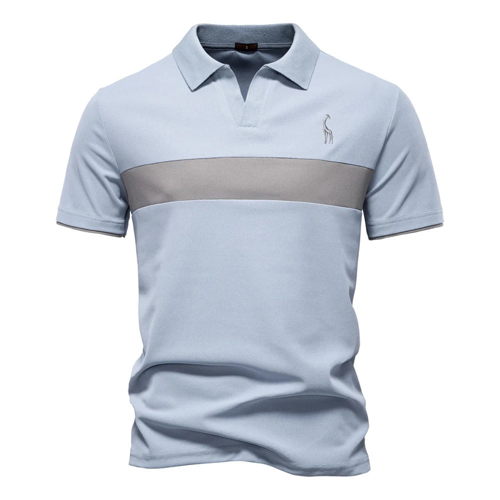 Casual Athletic V-Neck Slim Fit Polo Happy Phoenix