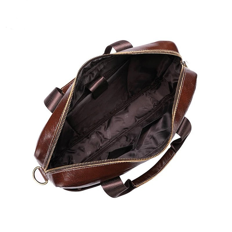 Leather Men's Business Travel Bag Happy Phoenix