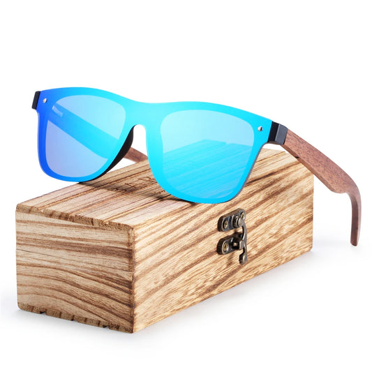 Square Wood Sun glasses for Men Happy Phoenix
