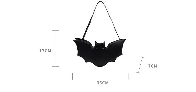 2025 PU Leather Bat Bag – Small & Funny Happy Phoenix