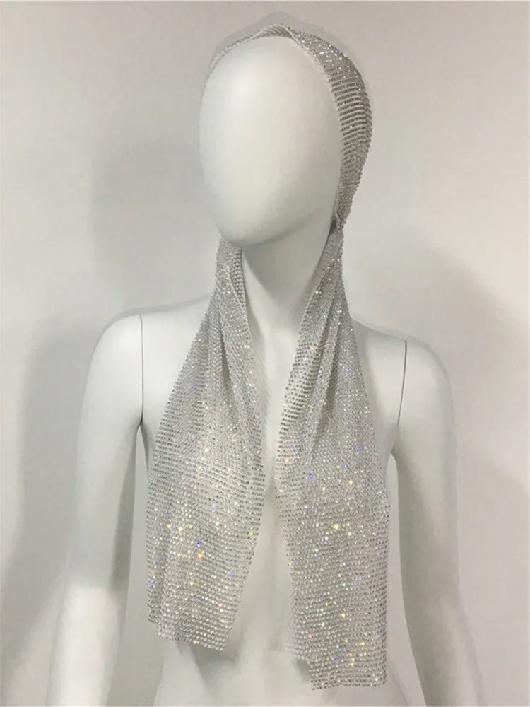 Shiny Diamonds See Through Fishnet Headwear Happy Phoenix