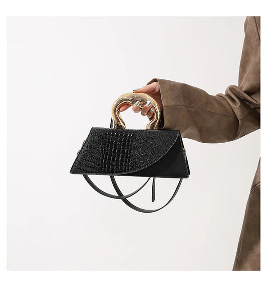 Glossy Stone Pattern Crossbody Bag Happy Phoenix