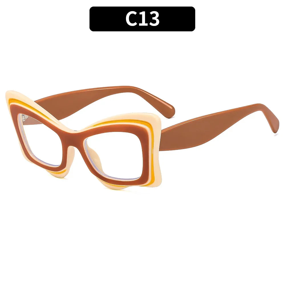 Retro Oversized Irregular Sunglasses Happy Phoenix