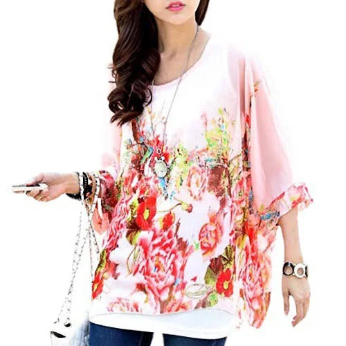 Women's Lightweight Bohemian Blouse Happy Phoenix