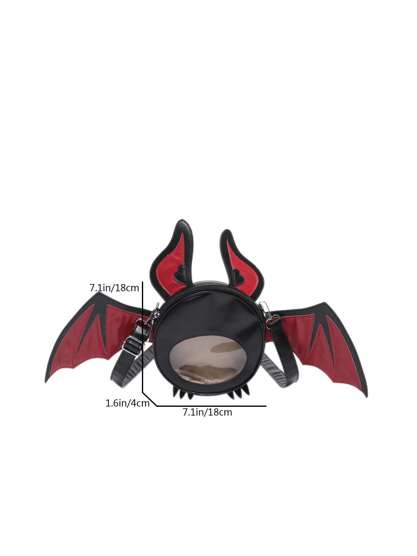 Halloween Bat Round Crossbody Bag Happy Phoenix