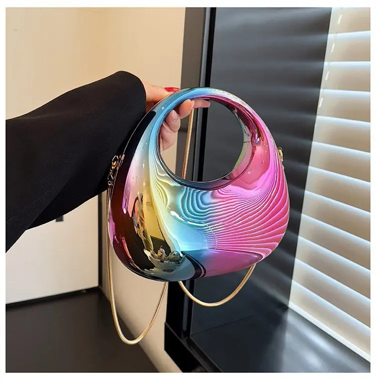 Mini half-moon messenger bag Happy Phoenix