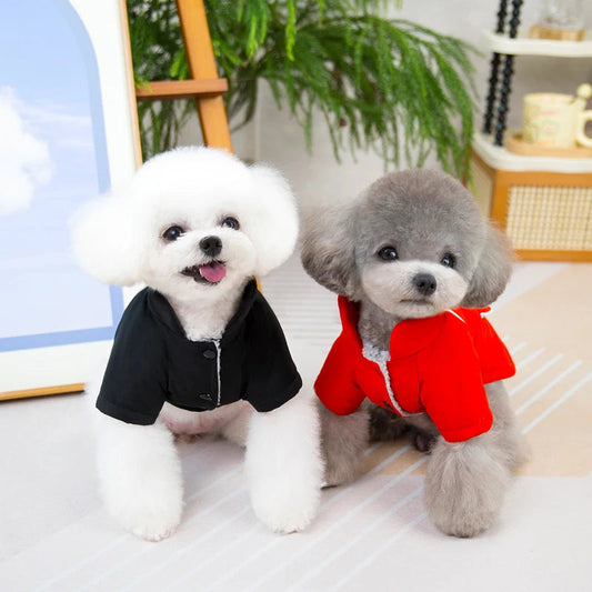 Warm Fleece Waterproof Jacket for Small Dogs Happy Phoenix