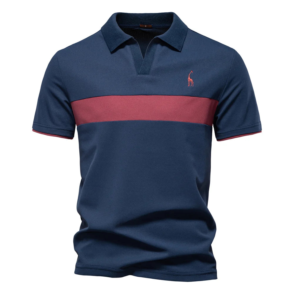 Casual Athletic V-Neck Slim Fit Polo Happy Phoenix
