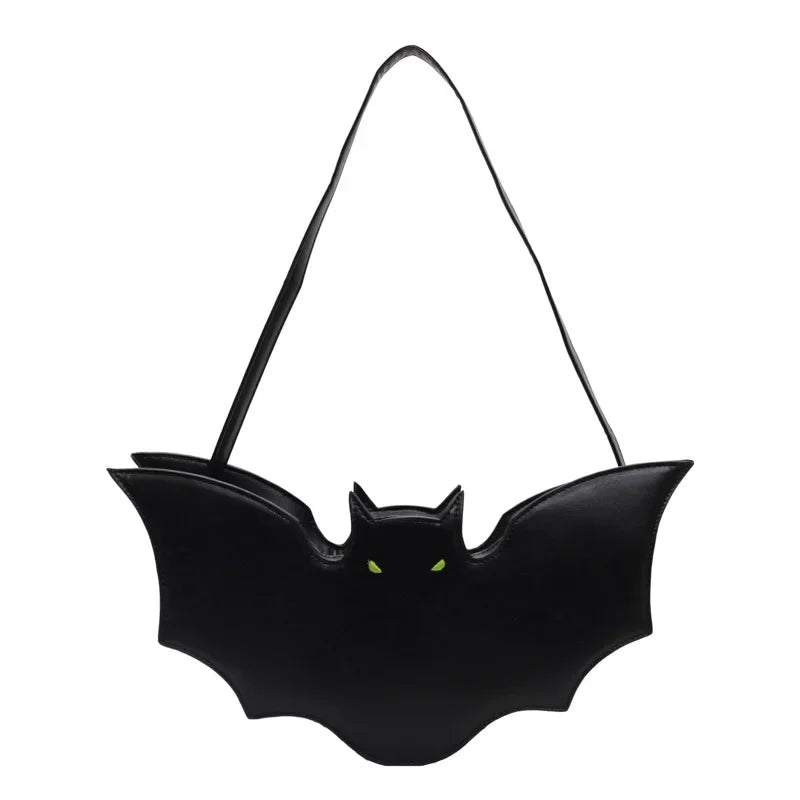 2025 PU Leather Bat Bag – Small & Funny Happy Phoenix