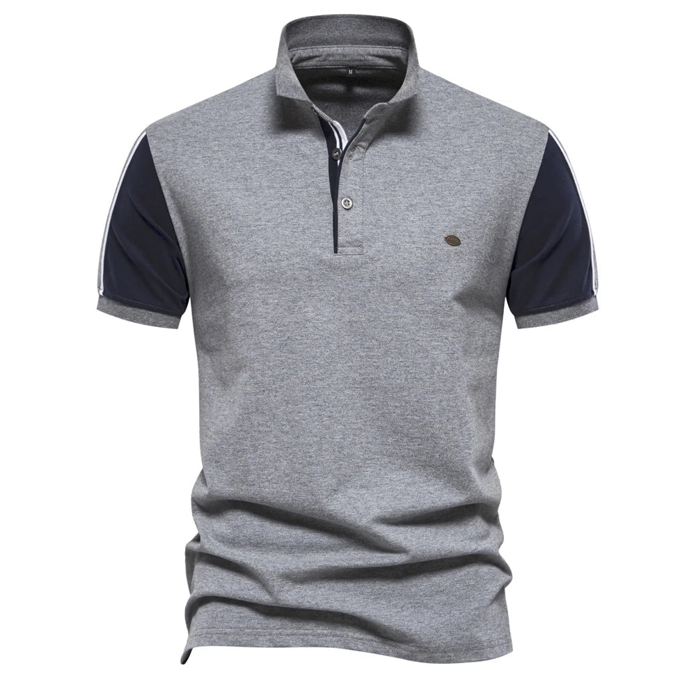 Baseball Patchwork Polo Shirt For Men Happy Phoenix