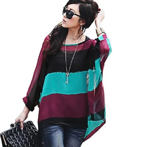 Women's Airy Chiffon Summer Top Happy Phoenix
