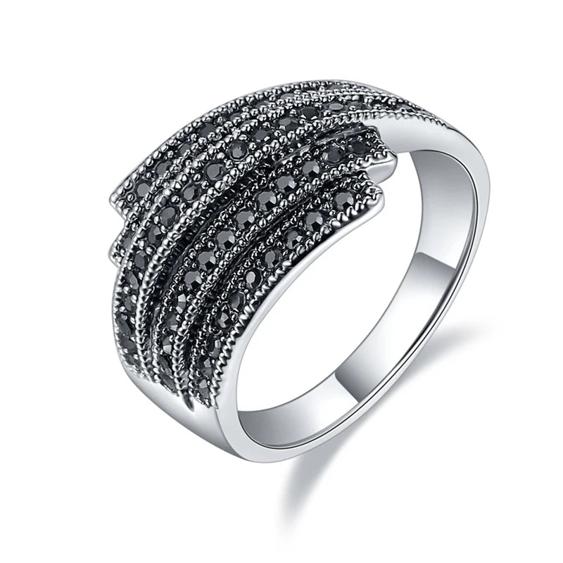 Geometric Asymmetrical Line Unisex Ring Happy Phoenix