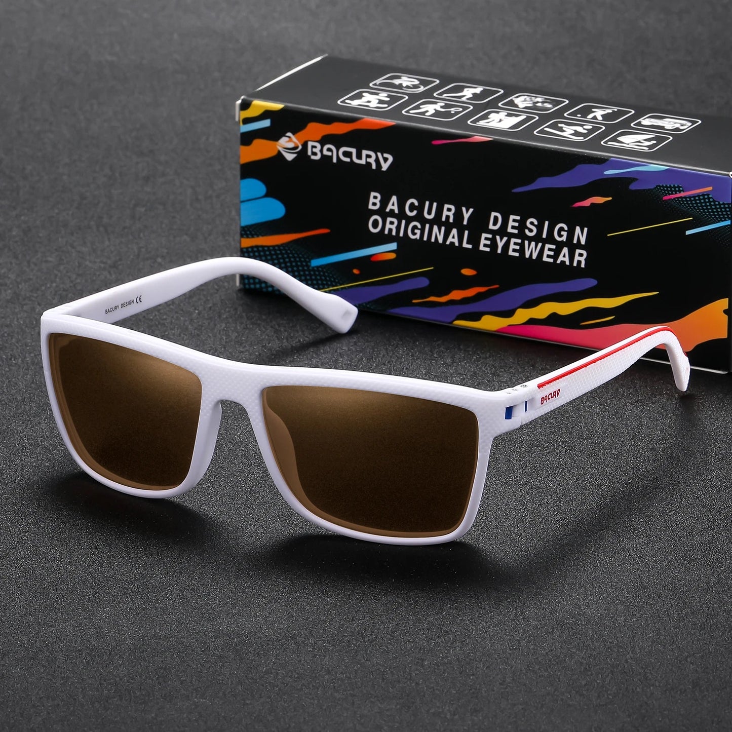 Original Design Square Sports Sunglasses for Man Happy Phoenix