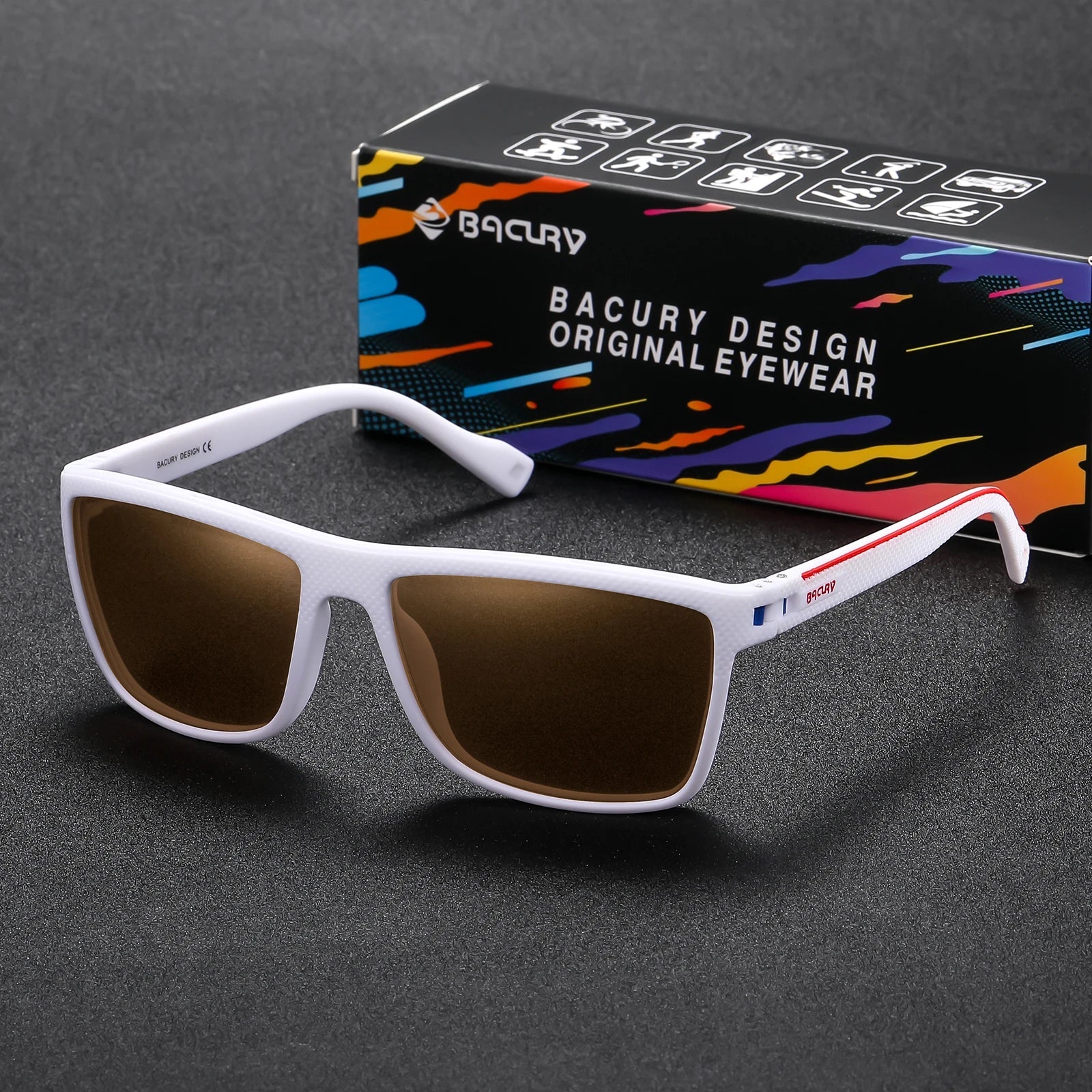 Original Design Square Sports Sunglasses for Man Happy Phoenix