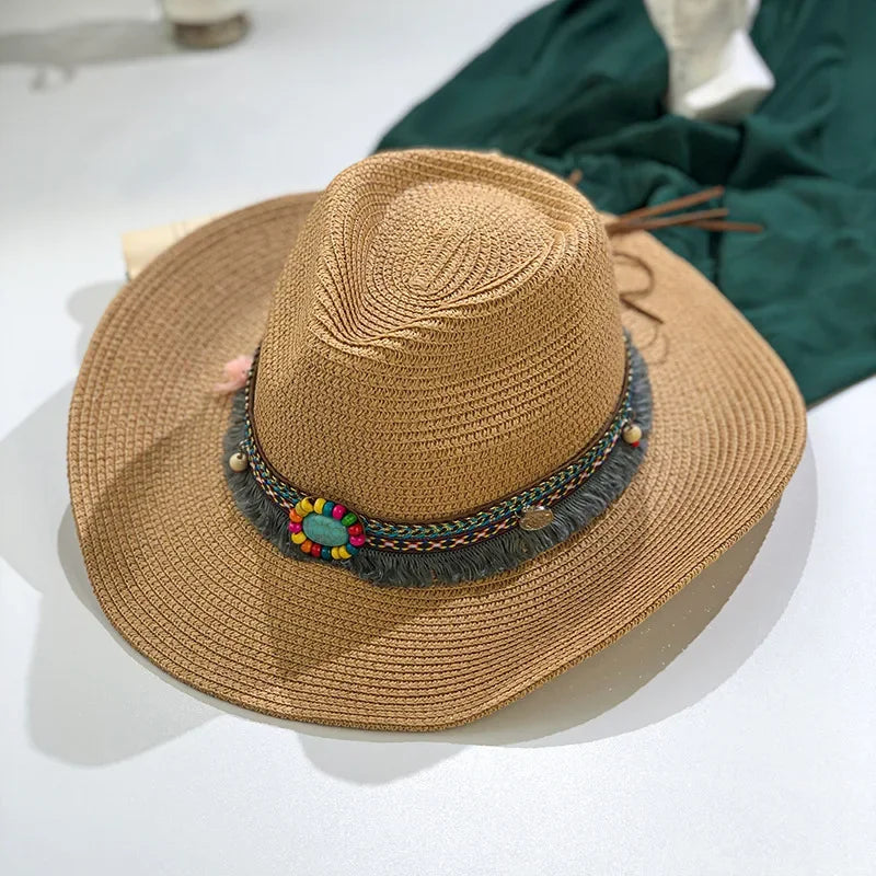 Western Cowboy Handmade Straw Hat Happy Phoenix