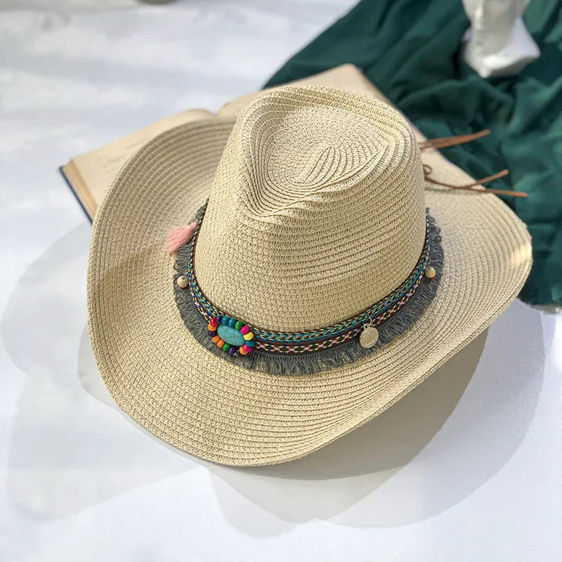Western Cowboy Handmade Straw Hat Happy Phoenix