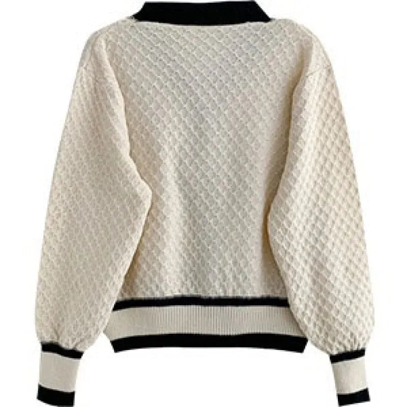 Loose Long-sleeved Knit Sweater Happy Phoenix