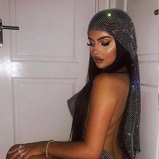 Shiny Diamonds See Through Fishnet Headwear Happy Phoenix