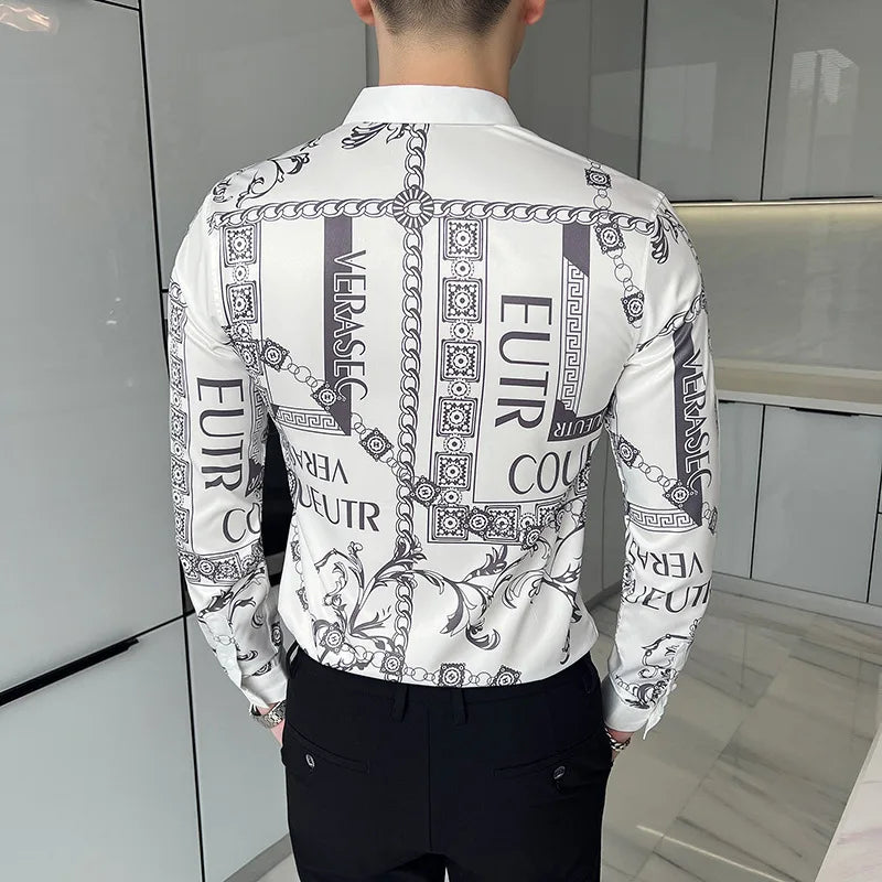Letters Printed European Style Fashion Shirt Happy Phoenix