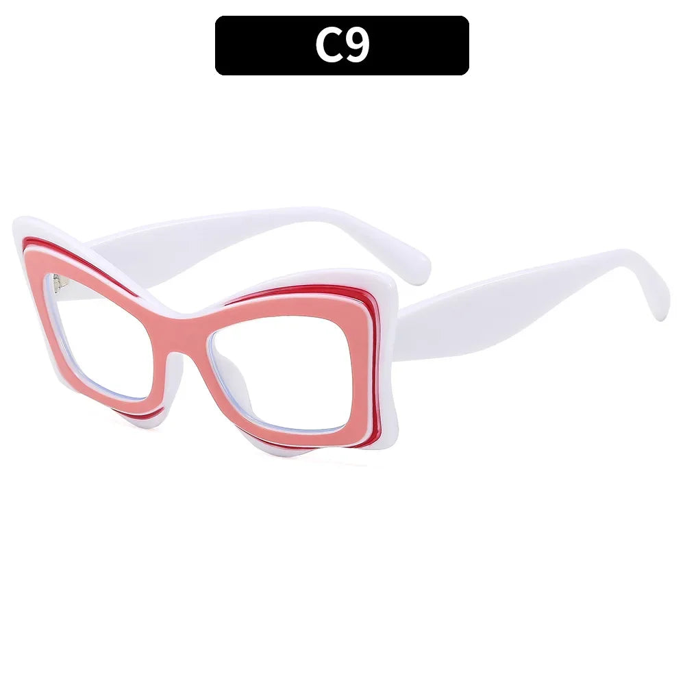 Retro Oversized Irregular Sunglasses Happy Phoenix