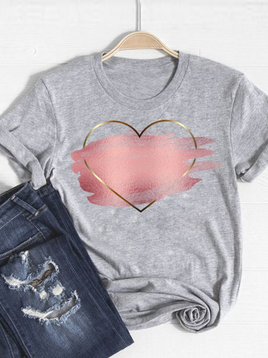 Love Watercolor Simple Tees Happy Phoenix