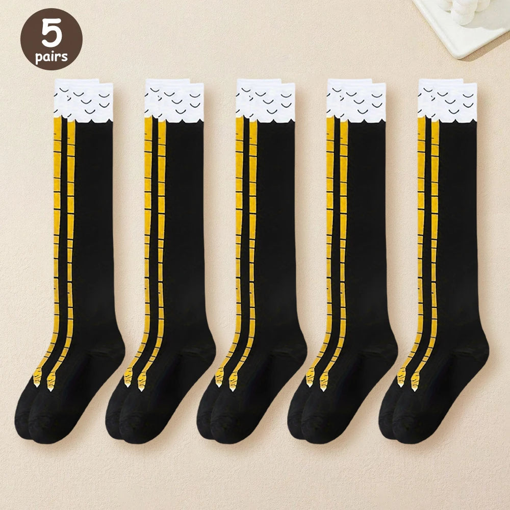Above Knee Funny Chicken Claw Socks Happy Phoenix