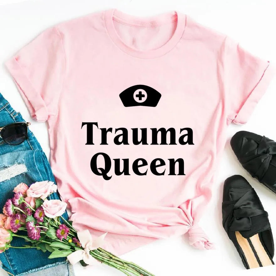 Nurse Trauma Queen Crop Top Happy Phoenix