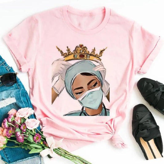 90s Nurse Hero Graphic T-Shirt Happy Phoenix