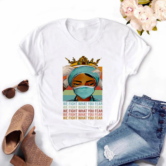 Nurse Queen Women’s Cropped Tee Happy Phoenix