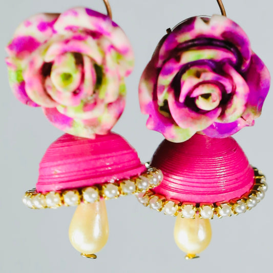 Rose Dangle drop Earring