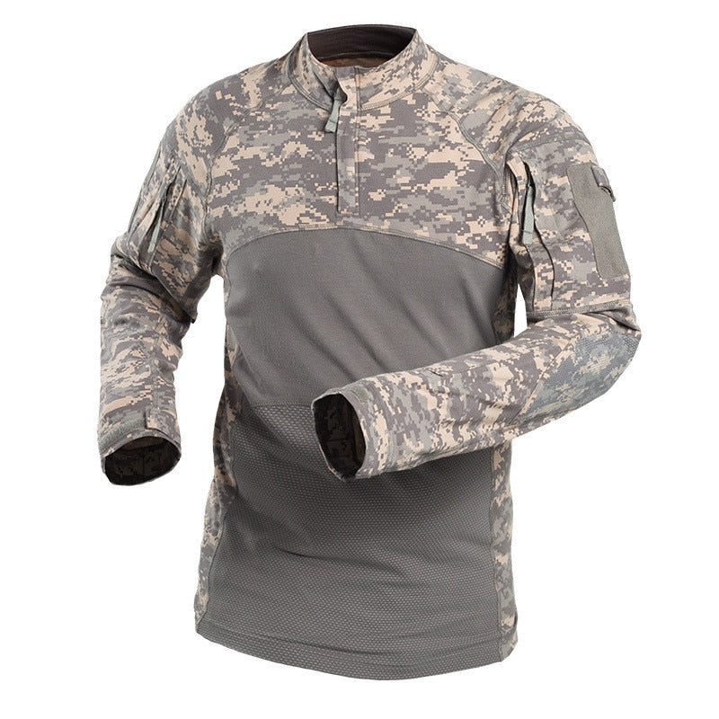 Airsoft Uniform Multicam Camouflage Military Gym Long Sleeve Tshirt Happy Phoenix