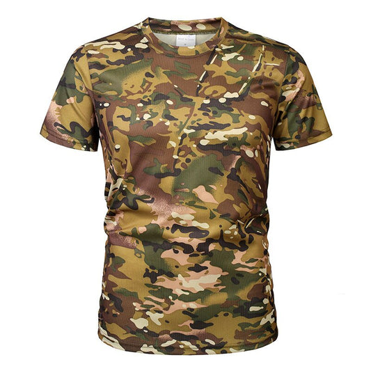 O-neck Quick Dry Short Sleeve Military T-shirt Happy Phoenix