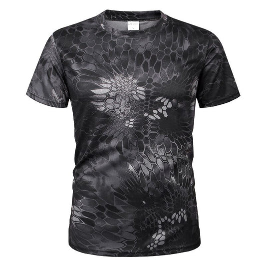 O-neck Quick Dry Short Sleeve Military T-shirt Happy Phoenix