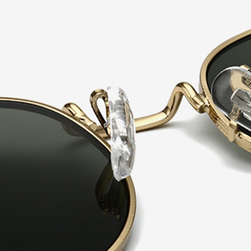 Round Retro Metal Vintage Sunglasses Happy Phoenix