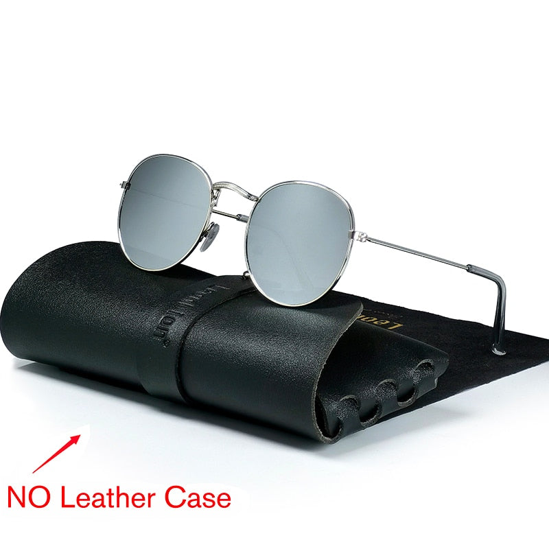 Round Retro Metal Vintage Sunglasses Happy Phoenix