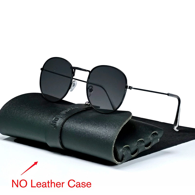 Round Retro Metal Vintage Sunglasses Happy Phoenix