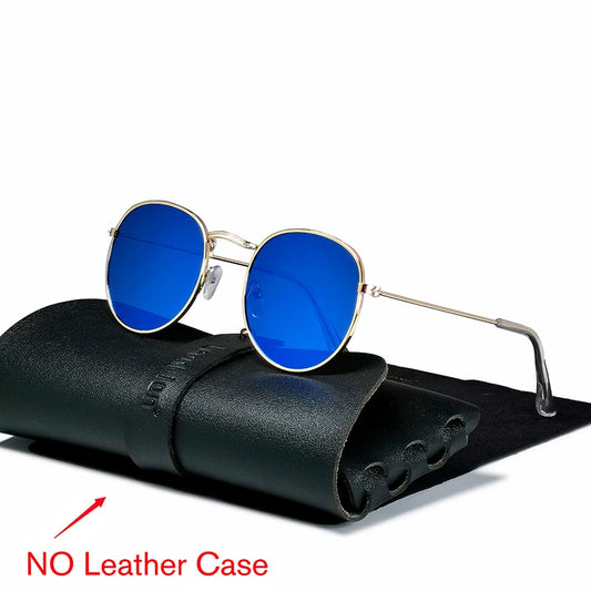 Round Retro Metal Vintage Sunglasses Happy Phoenix